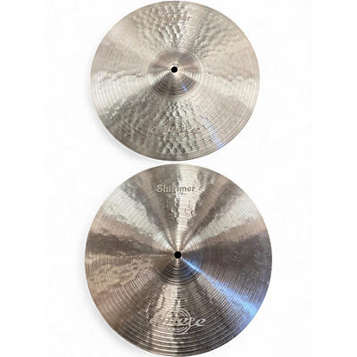 Used Omete 14in Shimmer Series Hi-Hat (Pair) Cymbal