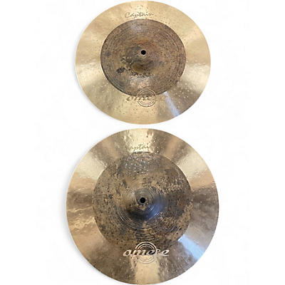 Used Omete 14in captain series Hi-Hat (Pair) Cymbal