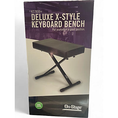Used On-Stage DELUX X STYLE KEYBOARD BENCH Bench