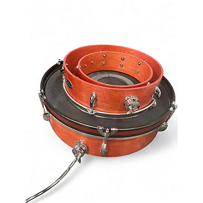 Used On The Edge 3 Piece Pancake Kit Natural Drum Kit