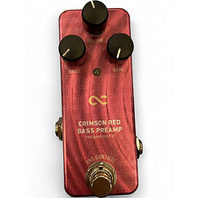 Used One Control Crimson Red  Bass Effect Pedal