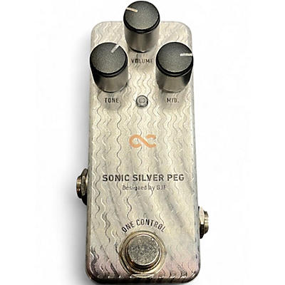 Used One Control SONIC SILVER PEG Bass Effect Pedal