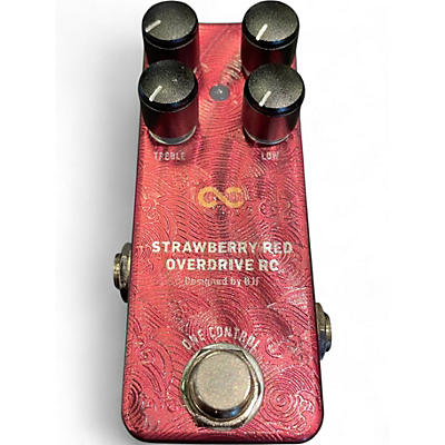 Used One Control Strawberry Red Overdrive RC Effect Pedal
