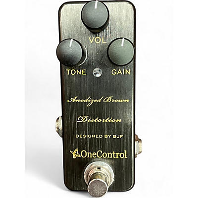 Used One Control anodized brown distortion Effect Pedal