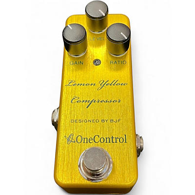 Used One Control lemon yellow compressor Effect Pedal