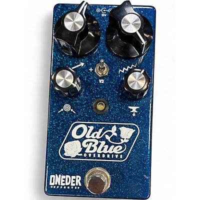 Used Oneder  OLD BLUE OVERDRIVE Effect Pedal
