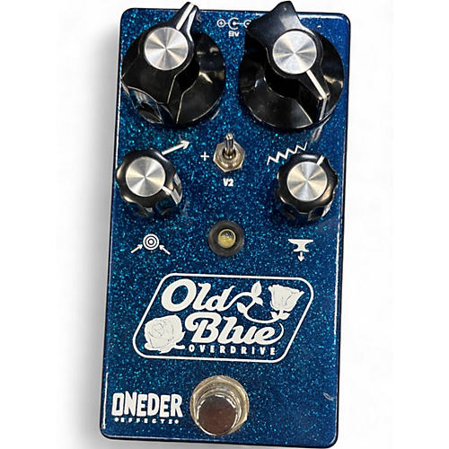 Used Oneder  OLD BLUE OVERDRIVE Effect Pedal