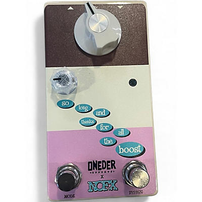 Used Oneder So Long And Thanks For All The Boost Effect Pedal