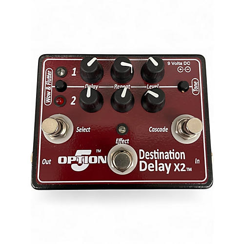 Used Option 5 Destination Delay X2 Effect Pedal