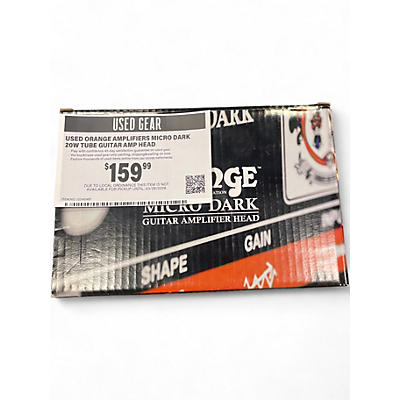 Used Orange Amplifiers Micro Dark 20W Tube Guitar Amp Head