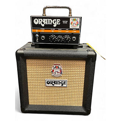 Used Orange Amplifiers Orange Micro Dark 20-Watt Tube Hybrid Guitar Amp Head W/ PPC108 Guitar Stack