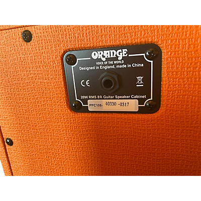 Used Orange Amplifiers PPC108 Micro Terror 1X8 Guitar Cabinet