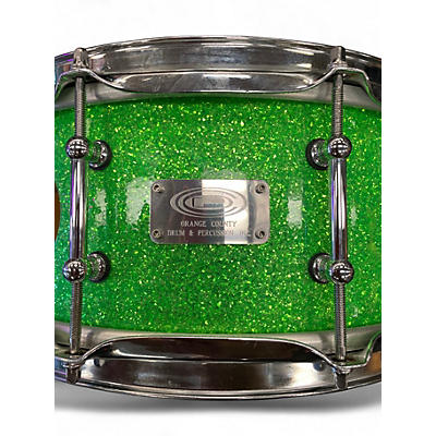 Used Orange County Drum & Percussion 14X6 Miscellaneous Snare GREEN SPARKLE Drum
