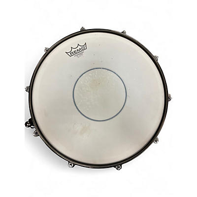Used Orange County Drum & Percussion 14X7 25 PLY MAPLE  WHITE TO BLACK SPARKLE Drum