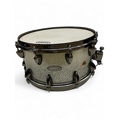 Used Orange County Drum & Percussion 14in 14in 25 Ply Maple Metallic Silver Drum