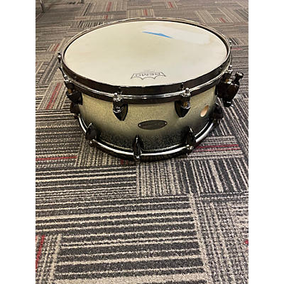 Used Orange County Drum & Percussion 14in 25 PLY MAPLE SHELL Silver Sparkle Drum