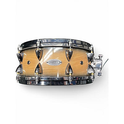 Used Orange County Drum & Percussion 14in Maple Snare Natural Black Burst Drum