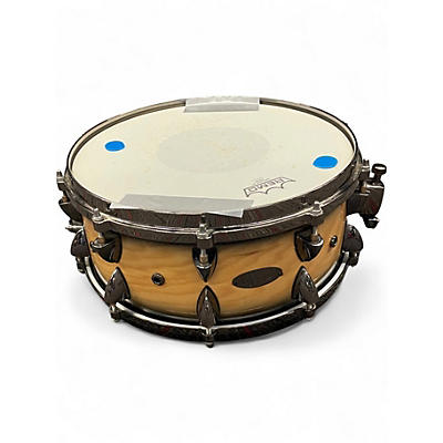 Used Orange County Drum & Percussion 14in Maple Snare Natural Black Burst Drum