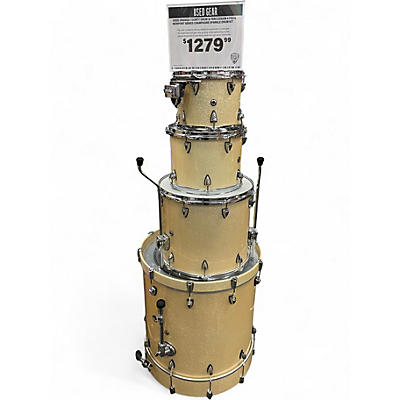 Used Orange County Drum & Percussion 4 Piece Newport Series CHAMPAGNE SPARKLE Drum Kit