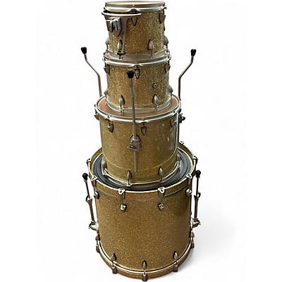 Used Orange County Drum & Percussion 4 Piece Newport Series Champagne Sparkle Drum Kit