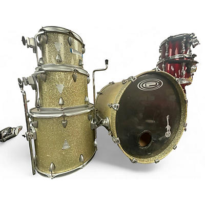 Used Orange County Drum & Percussion 4 Piece Newport Series GOLD GLITTER Drum Kit