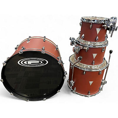 Used Orange County Drum & Percussion 4 Piece Venice Series Satin Red Drum Kit