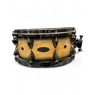 Used Orange County Drum & Percussion 5.5X14 MAPLE SNARE NATURAL BLACK BURST Drum