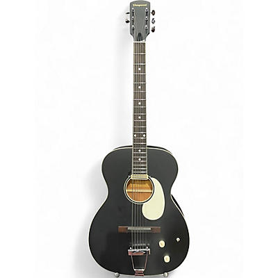 Used Orangewood Juniper II Baritone BK Live Black and White Acoustic Electric Guitar