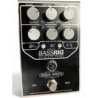 Used Origin Effects BASSRIG 64 Black Panel Bass Effect Pedal
