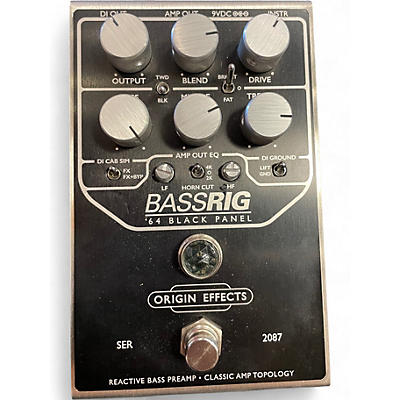 Used Origin Effects BassRig '64 Black Panel Bass Effect Pedal
