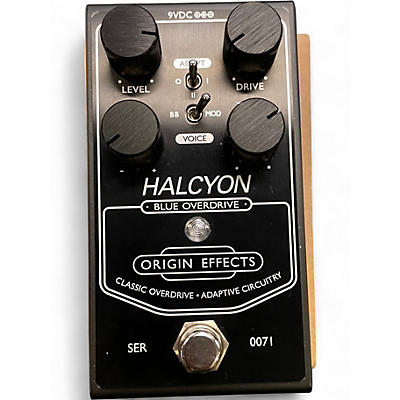 Used Origin Effects Halcyon Blue Overdrive Black Edition Effect Pedal