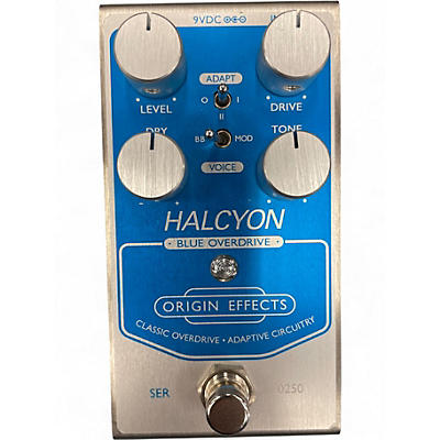 Used Origin Effects Halcyon Blue Overdrive Effect Pedal
