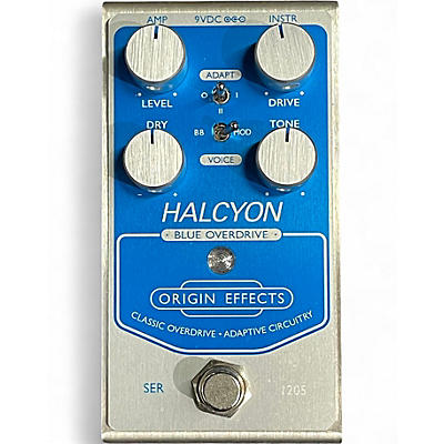 Used Origin Effects Halcyon Blue Overdrive Effect Pedal