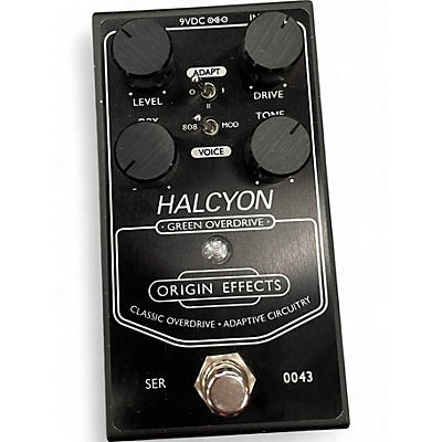 Used Origin Effects Halcyon Green Overdrive Black Edition Effect Pedal