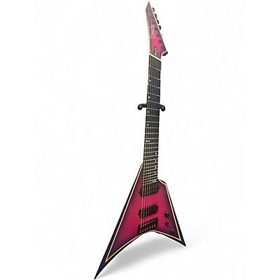 Used Ormsby Metal V Shocking Pink Solid Body Electric Guitar