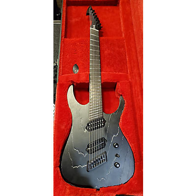 Used Ornsby HypeMachine GTR7 Factory Custom Black With White Thunder Solid Body Electric Guitar