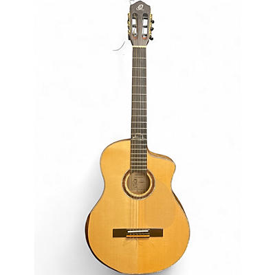 Used Ortega BYWSM Natural Classical Acoustic Electric Guitar