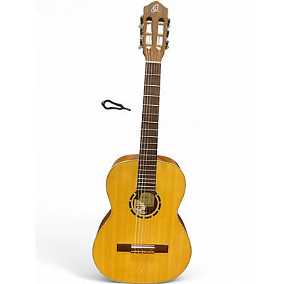 Used Ortega FAMILY SERIES R121-7\8 SIZE Natural Classical Acoustic Guitar