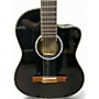 Used Ortega Family Series Pro RCE141BK Black Classical Acoustic Electric Guitar Black