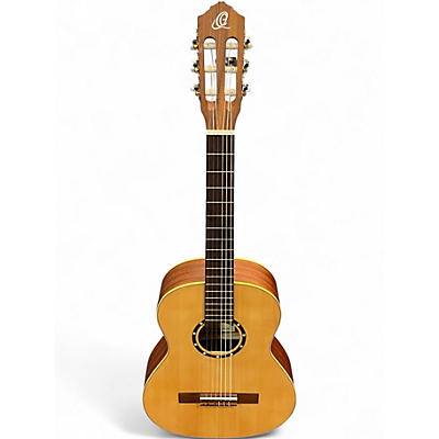 Used Ortega R121L 3/4 Natural Classical Acoustic Guitar