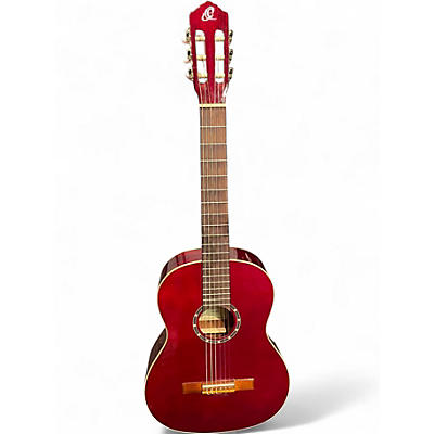 Used Ortega R121WR RED Classical Acoustic Guitar