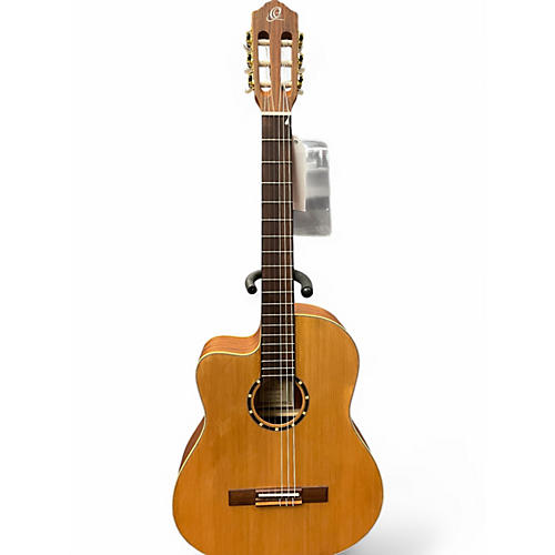 Used Ortega RCE131SN-L Natural Nylon String Acoustic Guitar Natural