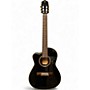 Used Ortega RCE138 LEFTY BLACK Classical Acoustic Electric Guitar BLACK