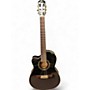 Used Ortega RCE138-T4-L Black Classical Acoustic Electric Guitar Black