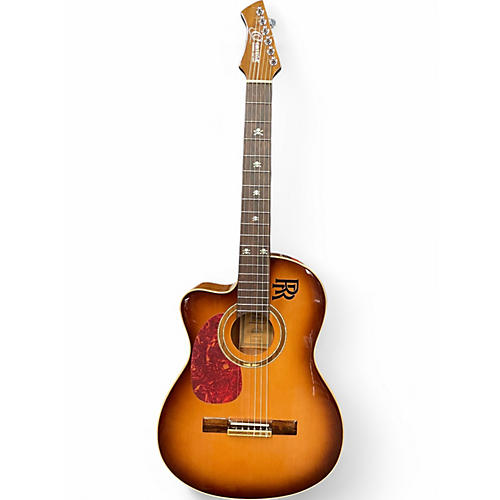 Used Ortega RCE238SN-FT-L 3 Color Sunburst Nylon String Acoustic Guitar 3 Color Sunburst