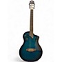 Used Ortega Tour Player Blue Burst Classical Acoustic Electric Guitar Blue Burst