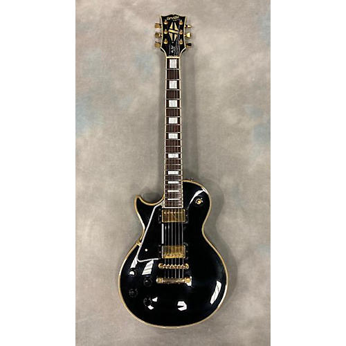 Used Orville By Gibson Les Paul Custom Black And Gold Solid Body