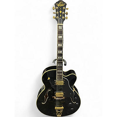 Used Oscar Schmidt 0E-40 Black Hollow Body Electric Guitar
