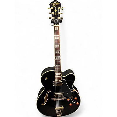 Used Oscar Schmidt 0E40 Black Hollow Body Electric Guitar