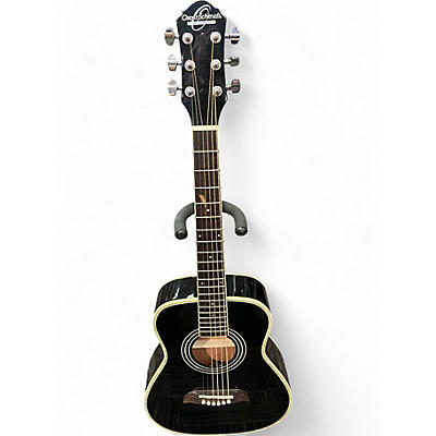Used Oscar Schmidt 324152 oghs Black Acoustic Electric Guitar